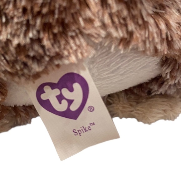 Ty Beanie Boos Spike the Hedgehog 2011 Solid Eyes No Heart Tag - Picture 8 of 9